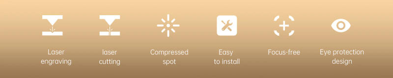 Description Picture 3 of itemEngraver Machine 40W ATOMSTACK A5 Pro Laser Engraving Wood Leather Metal Acrylic Mini CNC Router Printer Carving Desktop Cutter