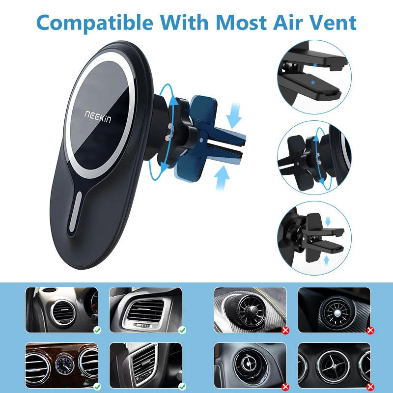 Description Picture 4 of itemNILLKIN Magnetic Wireless Car Charger Mount for iPhone 13 Pro Max Fast Charging Wireless Charger Car Phone Holder For iPhone 12