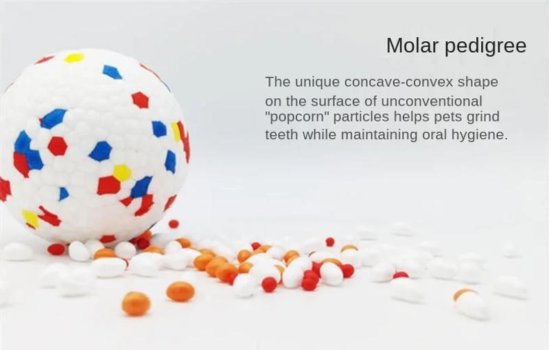 Description Picture 4 of itemIndestructible Dog Ball Toys for Aggressive Chewers Bouncy Solid Ball for Large Middle Dogs Puppy Teeth Cleaning Toys