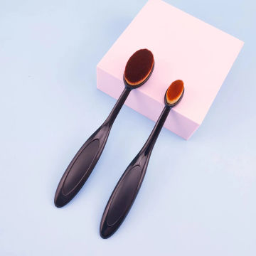 1pc Toothbrush Shaped Makeup Brush Silhouette Bb Foundation Brush Black Bendable Makeup Brushes Makeup Tool
