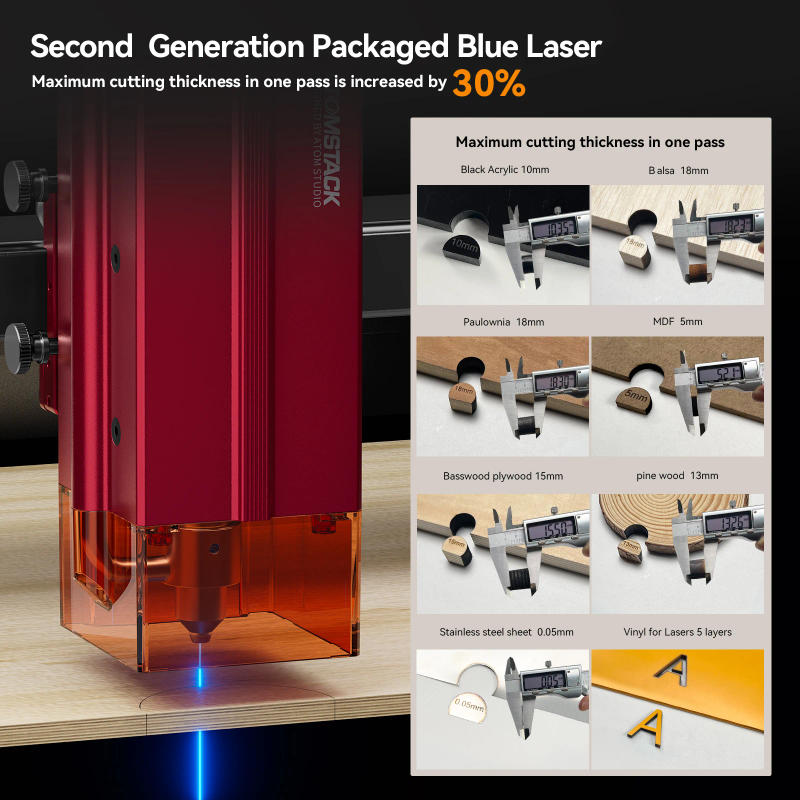 Description Picture 6 of itemATOMSTACK A24 Pro Laser Engraving Machine CNC Laser Cutter Engraver Support Offline Engraving Unibody Frame Installation Free