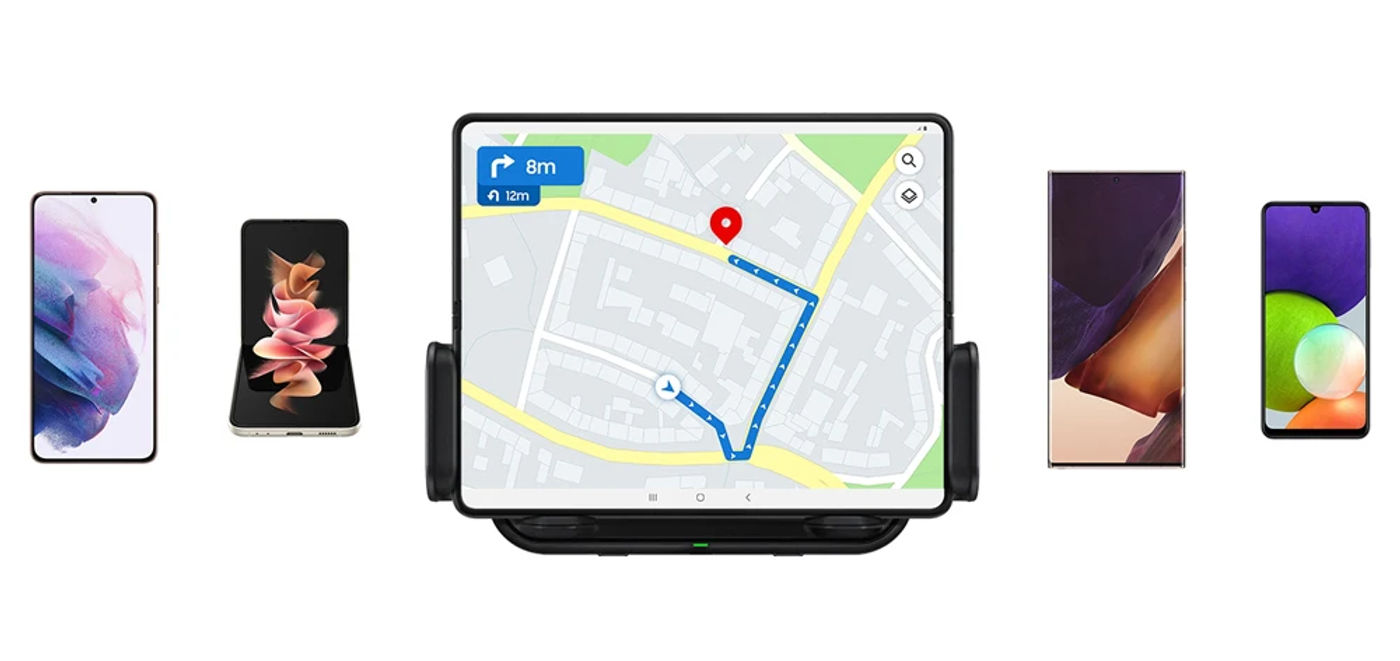 Description Picture 2 of itemAutomatic Clamping Wireless Car Charger Mount Holder Car Air Vent Brackets For Samsung Galaxy Z Fold 5 4 3 Flip4 3 Fast Charging
