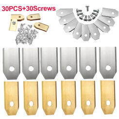 30PCS Lawn Mower Cutting Blades Set 0.7 MM Sharp Stainless Steel Grass Cutter Replacement Accessories For Husqvarna Automower