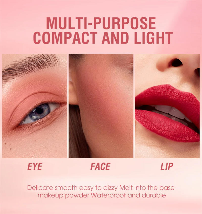 Description Picture 4 of item8 Colors Liquid Blush Cheek Rouge Tint Multifunction Natural Smooth Waterproof Long Lasting Face Eye Lip Makeup Cosmetic Tools