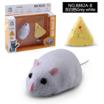 Electric RC Mice Cat Toys Remote Control Infrared Moving Mouse Model False Novelty Interactive Rat Toy Scary Trick Pet Toys