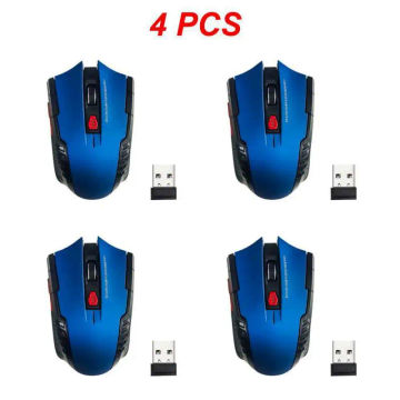 1~5PCS 2.4G 6 Key Wireless Mouse Game Mouse 1600DPI USB Receiver Gaming Mouse Optical For Laptop Computer PC Gamer CSGO PUBG LOL