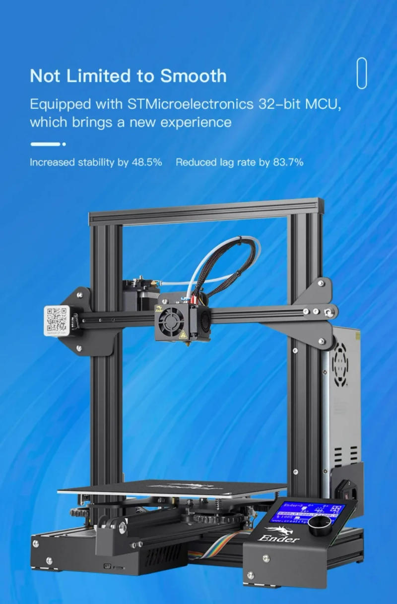 Description Picture 6 of itemCreality Ender 3 Upgrade Motherboard Silent Mainboard 32 Bits V4.2.7 TMC2225 STM32 Driver for Ender-3 Mainboard 3D Printer Parts