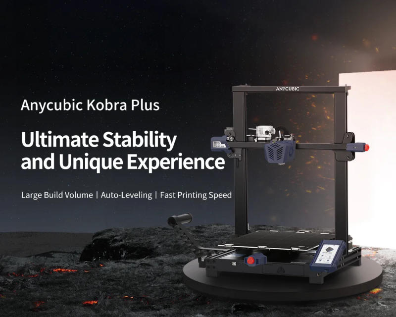 Description Picture 2 of itemANYCUBIC KOBRA PLUS 3D Printer 300*300*350mm Large Build Volume Auto-leveling Fast Printing Easy to assemble with Tool Drawer
