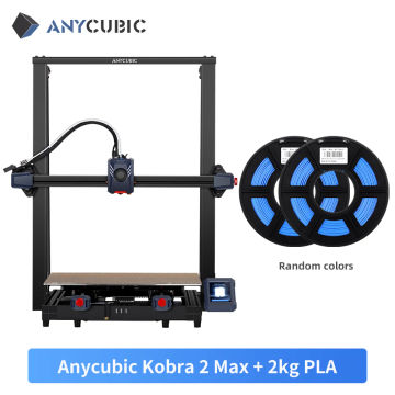 ANYCUBIC Kobra 2 Max FDM 3d Printer With 19.7in/s Printing Speed Supports Anycubic APP Build Size With 19.7 x 16.5x 16.5in