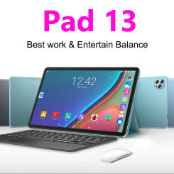 2023 NEW Original Pad13 tablet 10.1 Inch 6000mAh Battery 8GB RAM 128GB ROM tablet PC Andriod 11 Dual SIM Tablet PC With Keyboard
