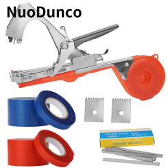 NuoDunco Tying Machine Plant Garden Plant Tying Tool Tape Machine for Flower Vegetable Grape Tomato Cucumber +10 Rolls Tapes Set