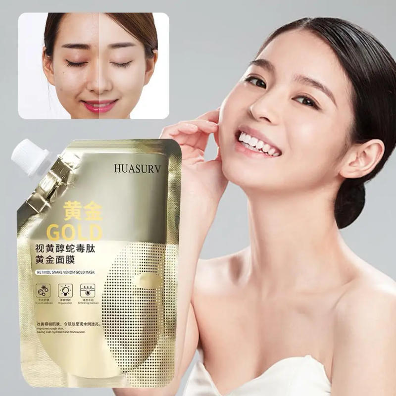 Description Picture 5 of itemRetinol Gold Mask Snake Peptide Golden Mask Moisturizing Whitening Wrinkle fade Mud Mask Firming Skin Care 100ml