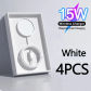 4Pcs white