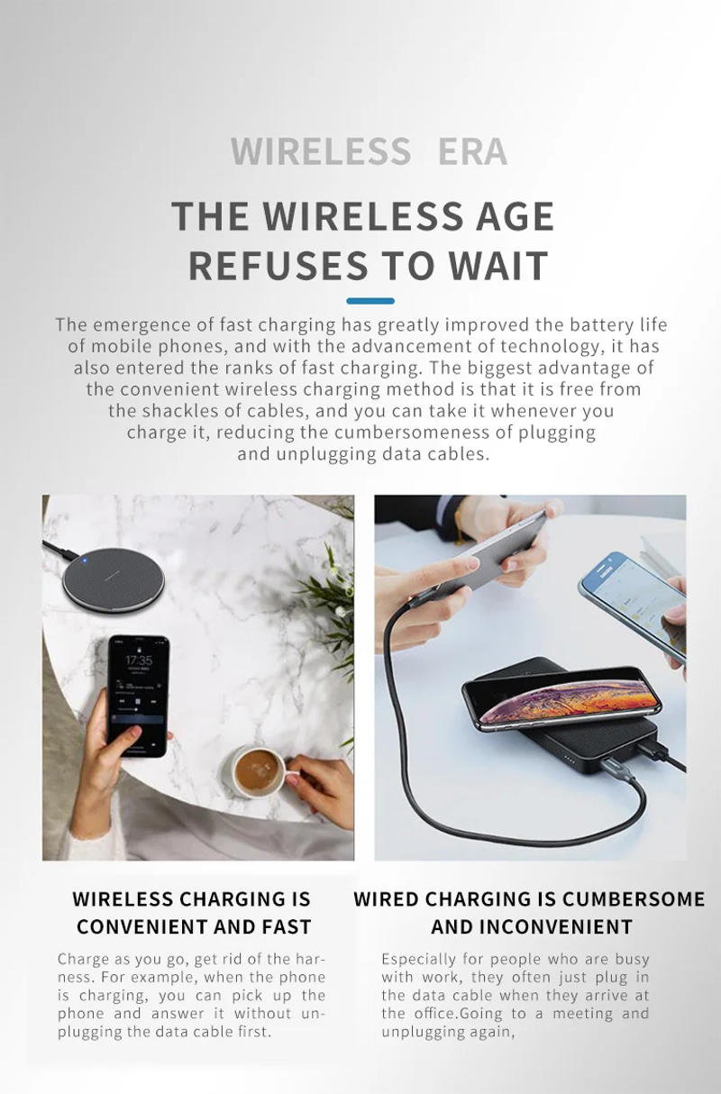 Description Picture 5 of itemWireless Chargers For iPhone 14 13 12 11 X Fast Wireless Charging Dock For Samsung S20 S10 S9 Xiaomi Huawei Charging Pad