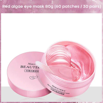 60PCS Roselle/Green Tea Eye Mask Anti Wrinkle Moisturizing Hydrogel Eye Gel Patch Hydrating Reduce Dryness Fine lines Skin Care