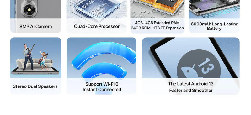 Description Picture 5 of itemUMIDIGI NEW Tab G1 Tab Android 13 Smart tablet 10.1