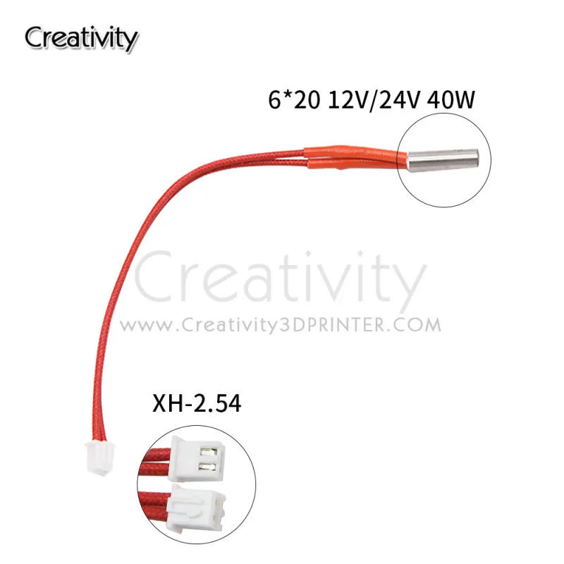 Description Picture 3 of itemCartridge heater 12V/24V 40W + NTC3950 thermistor kit for I3 Mega ,Chiron ,4max pro, Predator 3D printer V5 Hotend