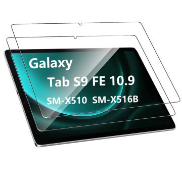 (2 Pack) Tempered Glass For Samsung Galaxy Tab S9 FE 10.9 2023 SM-X510 SM-X516B X510 X516B Tablet Screen Protector Film