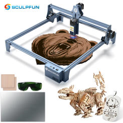 SCULPFUN S9 90W effect Laser Engraving Machine Ultra-thin Laser Beam Shaping Technology Wood Acrylic Laser Engraver 410x420mm