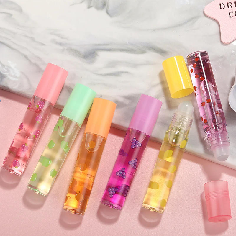 Description Picture 4 of itemFruit Lip Gloss Lip Oil Jelly Moisturizing Lips Reducing Lip Lines Waterproof Lasting Liquid Lip Cosmetics Random Taste