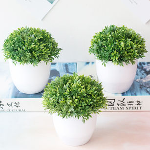 1Pc Artificial Plant Grass Ball Miniascape Wedding Party Home Table Bonsai Decor