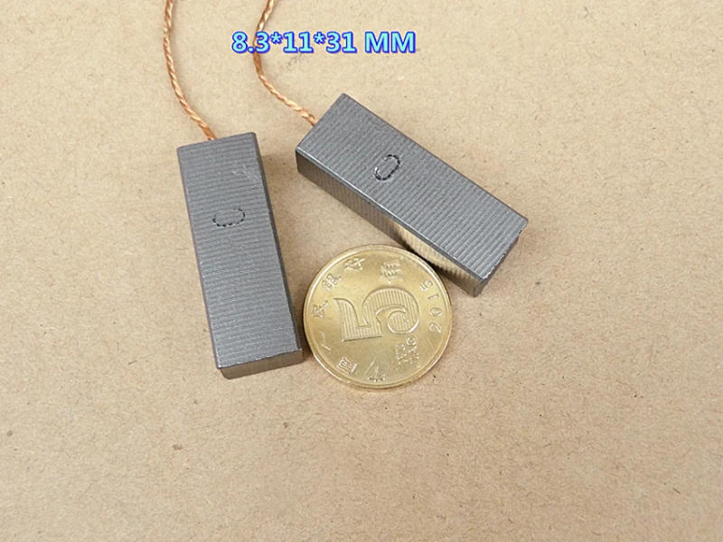 Description Picture 6 of item1 Pair Carbon Brushes Vacuum Cleaner Carbon Brush 8.3*11*28 MM Motor Parts Carbon Brush Tools Accessories