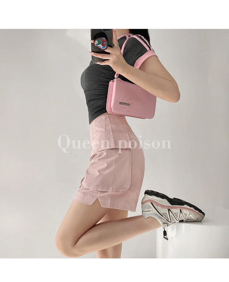 Description Picture 2 of itemTVVOVVIN 2023 New Loose Casual Straight Leg Wide Leg Shorts For Women In Summer High Waisted And Slimming Large Pockets 586I