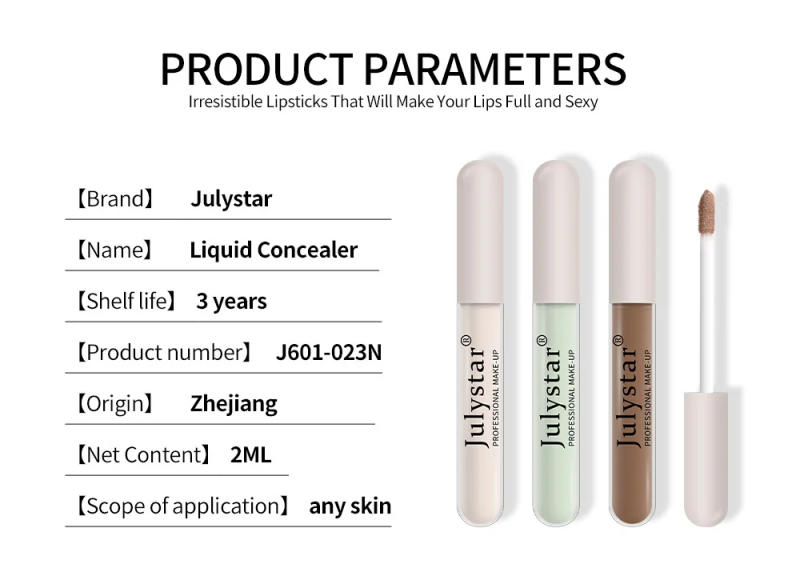 Description Picture 5 of itemJulystar 6 Color Concealer Waterproof Moisturize Oil Control Liquid Concealer Speckle Tattoo Cover Up for All Skin Type Cosmetic