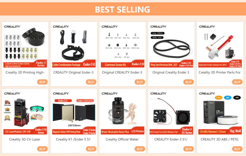 Description Picture 2 of itemOriginal Creality Ender-3 S1Pro /Ender-3 S1 Plus /Ender-3 V2 /Ender 3 Max Neo/Ender-5 S1 FDM 3D Printer 3d принтер Ender 3 V3 SE