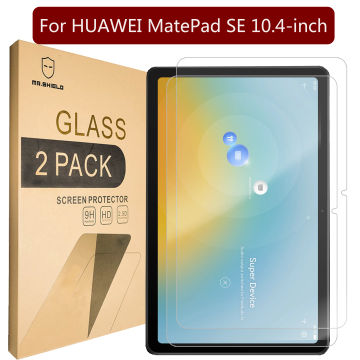 Mr.Shield Designed For HUAWEI MatePad SE 10.4-inch [Tempered Glass] [2-PACK] Screen Protector with Lifetime Replacement