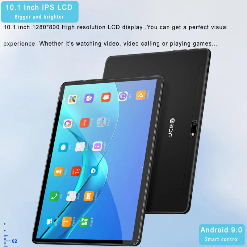 Description Picture 2 of itemNew 10.1 Inch Tablet Android 9.0 Tablet 3G 4G Mobile Phone Call 4GB RAM 64GB ROM Octa Core 8 CPU AI Speed-up Battery