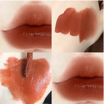 6 Colors Nude Liquid Lipsticks Small Feeding Bottle Velvet Matte Lip Gloss Long Lasting Non-stick Cup Makeup Pigment Cosmetics