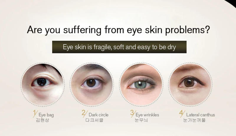 Description Picture 5 of itemROREC 10pcs Hyaluronic Acid Moisturizing Eye Mask Anti-Wrinkle Anti Aging Remove Black Eye Face Care Black Masks