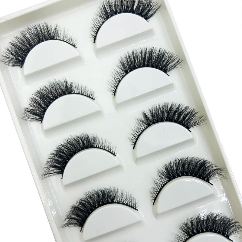 Description Picture 6 of item19 Style 5 Pairs Half eye Lash 3D Natural Mink False Eyelashes Makeup Eyelash Fake Eye Lashes Faux Cilios Make Up Beauty