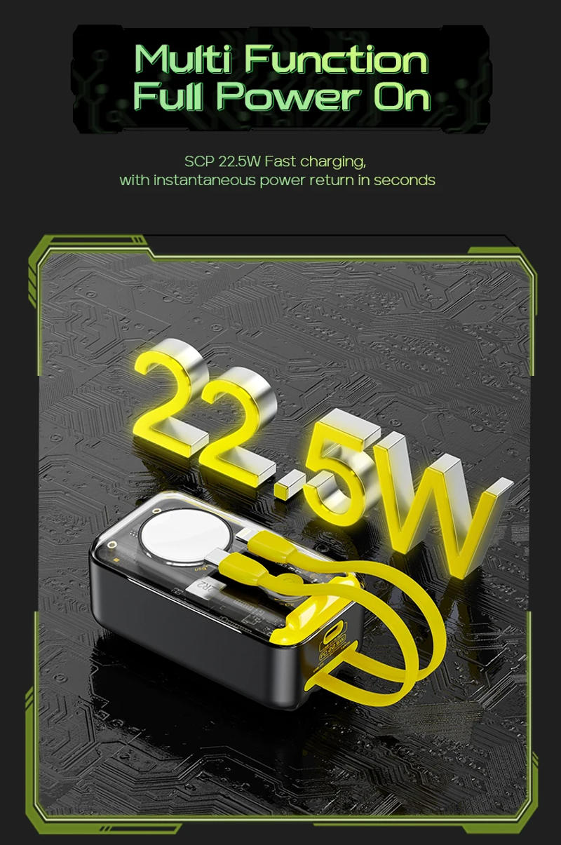 Description Picture 4 of itemPortable Charger for Apple Watch Series, 10000 mAh Spare Battery, Wireless  Portable Power Station, Mini Powerbank Mobile