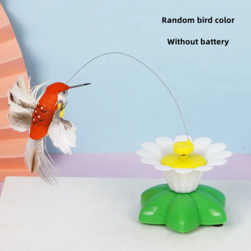 Automatic Electric Rotating Cat Toy Colorful Butterfly Bird Animal Shape Plastic Funny Pet Dog Kitten Interactive Training Toys