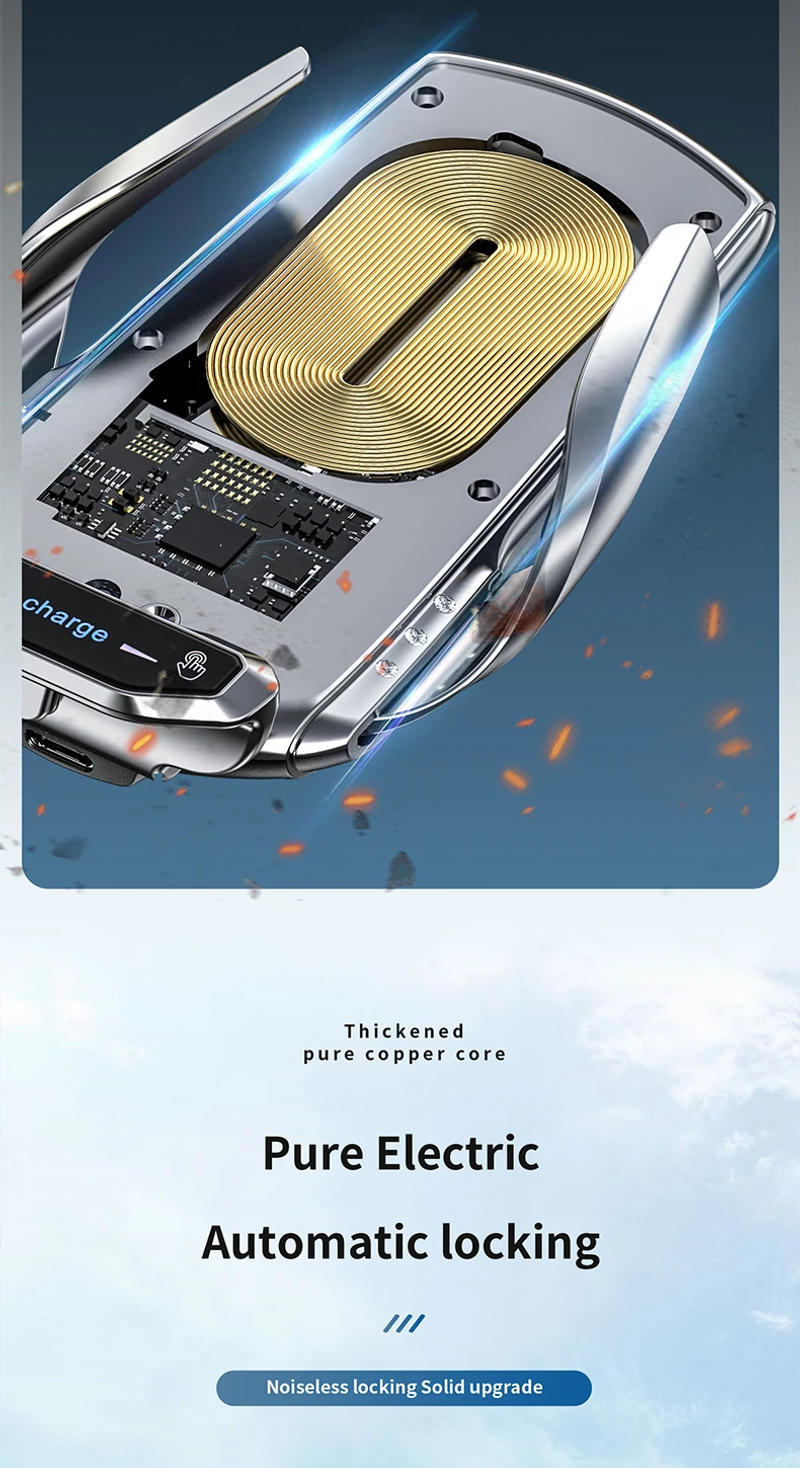 Description Picture 4 of itemAutomatic Car Wireless Charger 30W Fast Charging Magnetic Car Mount Phone Holder For iPhone Samsung Xiaomi Infrared Induction