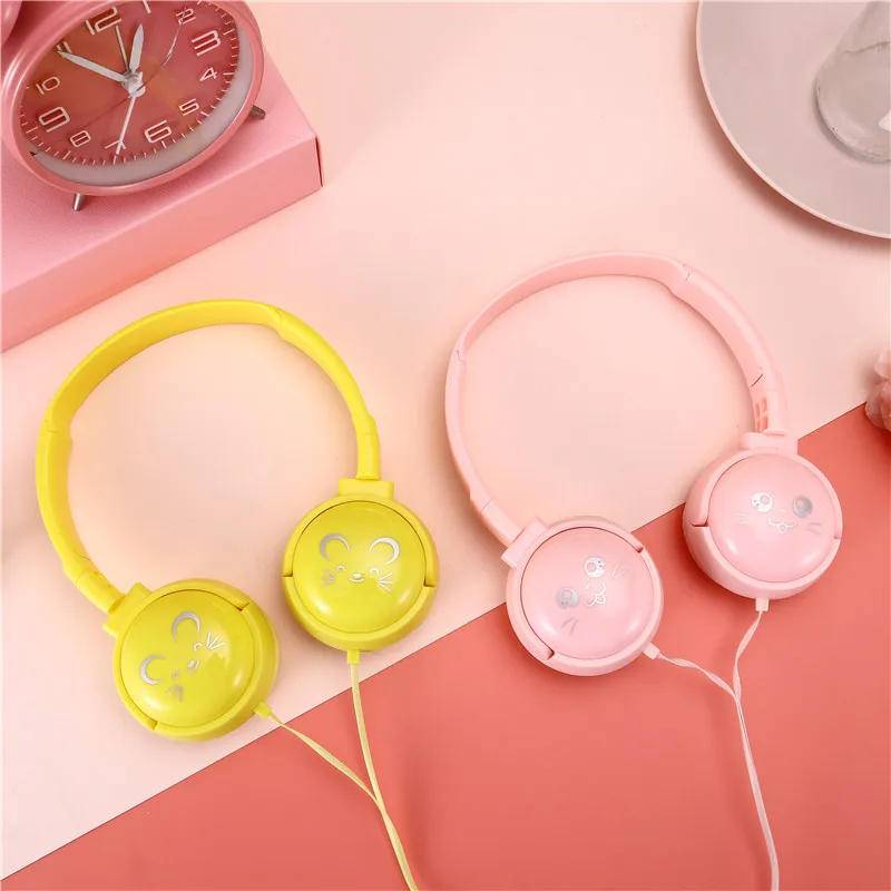 Description Picture 4 of itemCute Children's Headphones For Girls Kids with Mic, 3.5mm jack 3D Stereo Music Wired Headset Gamer Cell Phone iphone Laptop Gift