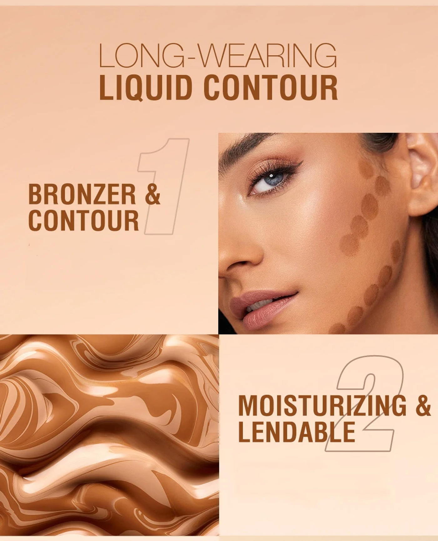 Description Picture 4 of itemFace Makeup Liquid Bronzer Cream Rouge Tint Contouring Makeup Cosmetic Highlighter Bronzer Pen Face Maquillaje