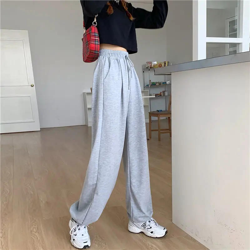 Description Picture 4 of itemGray Sweatpants for Women 2022 Autumn New Baggy Fashion Oversize Sports Pants Balck Trousers Female Joggers Streetwear