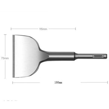 15 ° Chisel  75mm Wide Sds Plus Shank Electric Hammer Chisel Angled Heavy Duty Bent Tile Chisel Length 165mm Angle