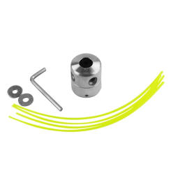 Aluminum Grass Trimmer Head With 4Lines Brush Cutter Head Lawn Mower Accessories Cutting Line Head for Strimmer Replacement Tool
