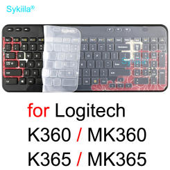 K360 Keyboard Cover for Logitech K360 K365 MK360 MK365 for Logi Wireless Protective Protector Skin Case Clear Silicone