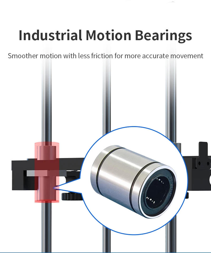 Description Picture 6 of itemJGMAKER A6 3D Printer Fully Assembled 300*200*200mm Large Size Direct Drive Extruder Meanwell Power Supply Dual Z Axis impresora