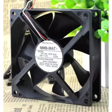 New Cooler Fan for NMB 3610RL-05W-S49 24V 0.22A 9025 9cm Chassis Frequency Converter Cooling Fan 90*90*25mm