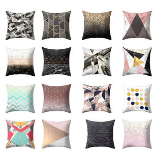 Nordic Geometric Marble Throw Pillow Case Sofa Bed Home Decor Cushion Cover