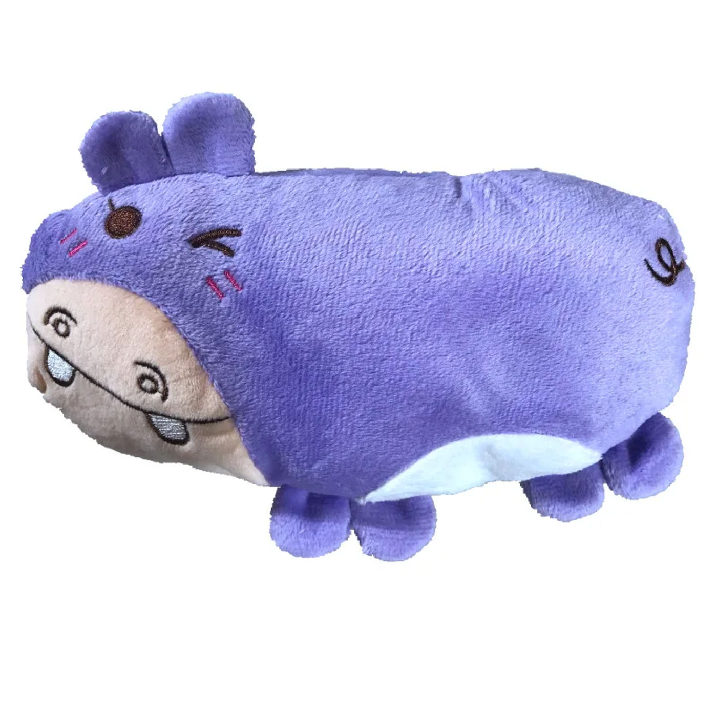 Pillow purple hippo