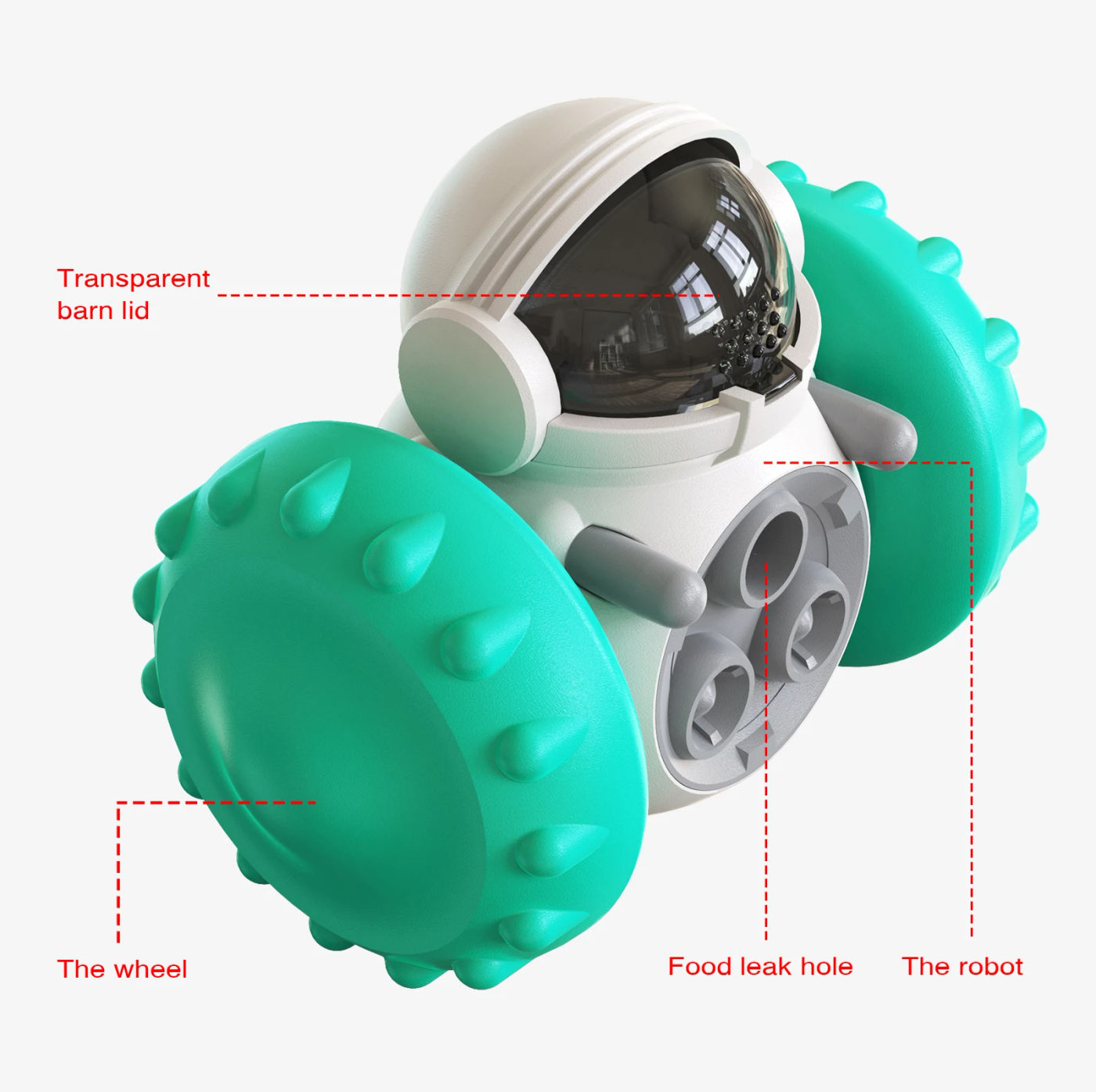 Description Picture 3 of itemDog Interactive Toys Pet Food Interactive Tumbler Slow Feeder Puppy Toy Snack Treat Dispenser For Pet Dogs IQ Training Dog Toys