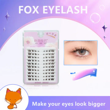 FOX Eyeslashes Extension Personal Eye Lash Professional Makeup Individual Cluster Grafting Fake EyeLash Japanese False EyeLashes