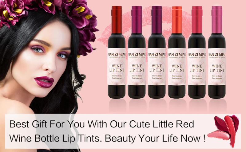 Description Picture 2 of itemLong Lasting Matte Waterproof Lipstick for Women Makeup Wine Bottle Lip Gloss Wholesale Lipstick Free Shipping Tint Lips Beauty